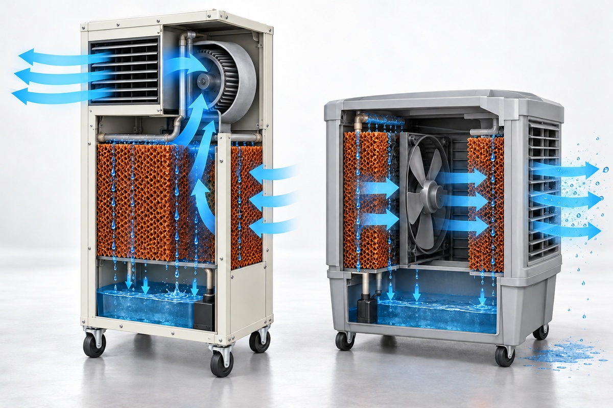 Blower Cooler vs Desert Cooler: How a Blower Saves 75% Water